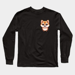 Small Version - Captivating Shiba Inu Design Long Sleeve T-Shirt